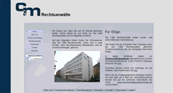 Desktop Screenshot of kanzlei-c-m.de